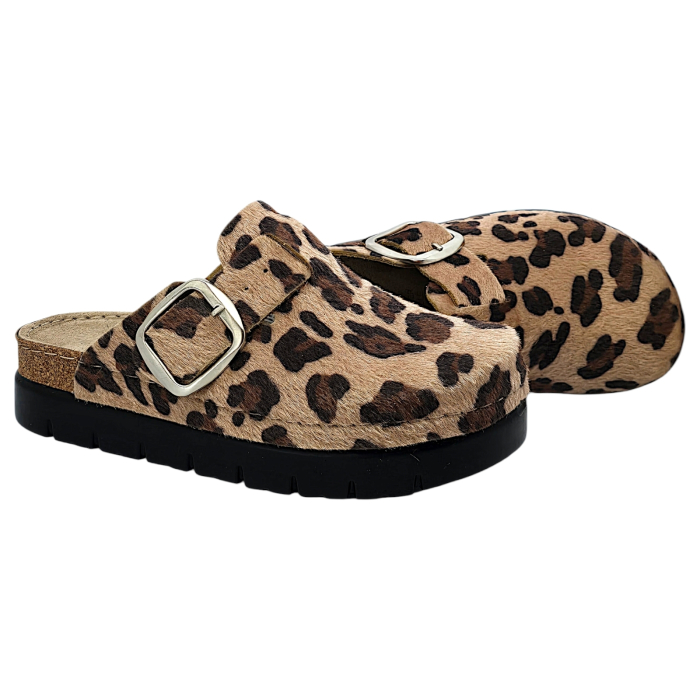 614 -es női Doss bőr papucs - animal print [2]