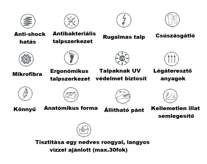 6268 -as női Piumetta gördülő talpú klumpa - sötét kék [5]