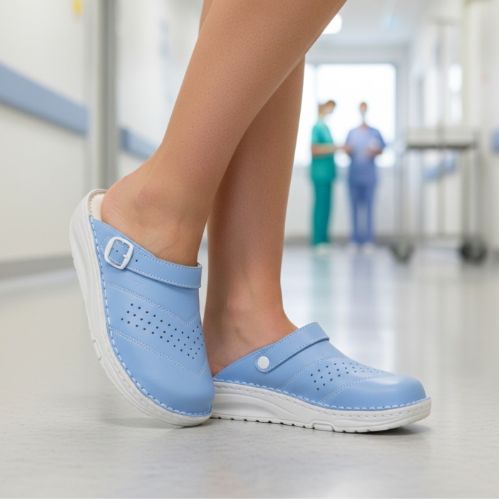 6268 -as női Piumetta gördülő talpú klumpa - világos kék [5]