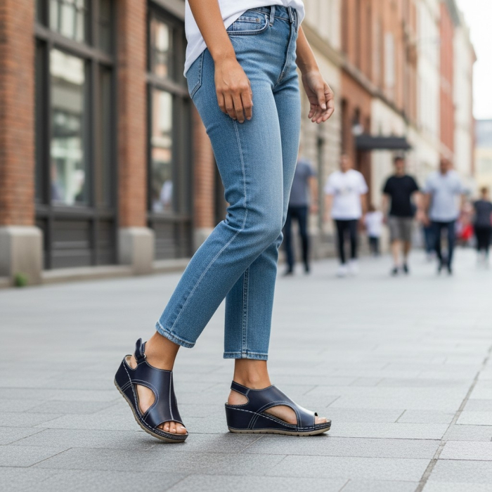 685 -ös Doss női szandál - kék [5]