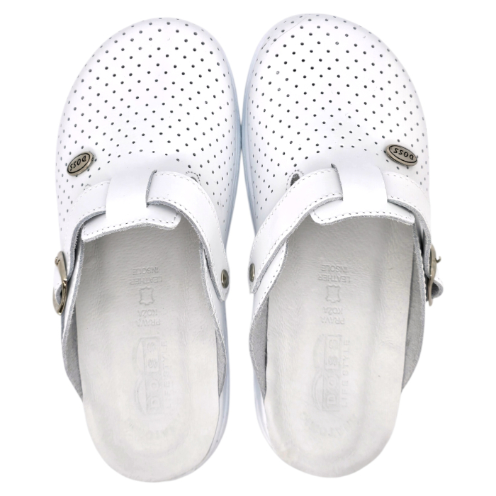 764 -es női Doss bőr papucs - fehér [4]