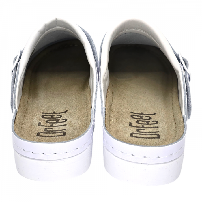 9014 -es női Dr Feet bőr papucs - fehér [3]