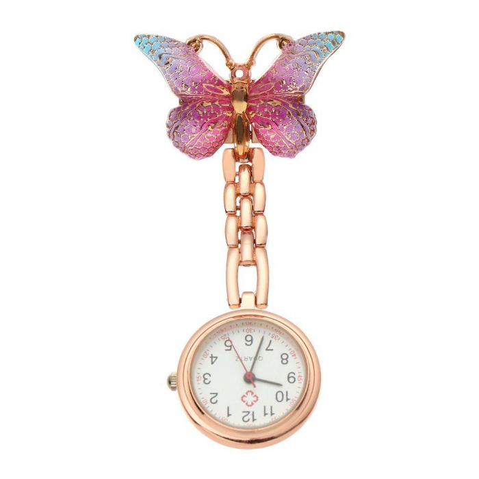 Nővér óra - rózsaszín áttetsző pillangó [1]