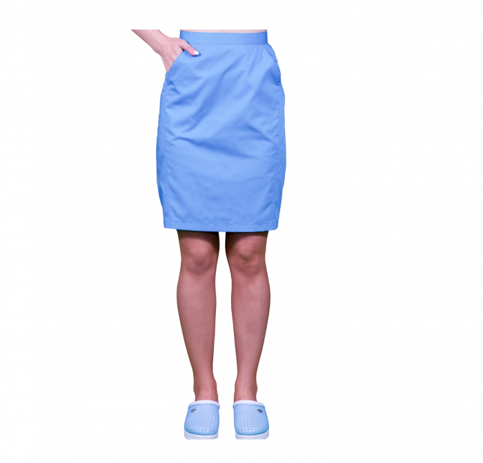 Klasszikus női szoknya - világos kék [1]