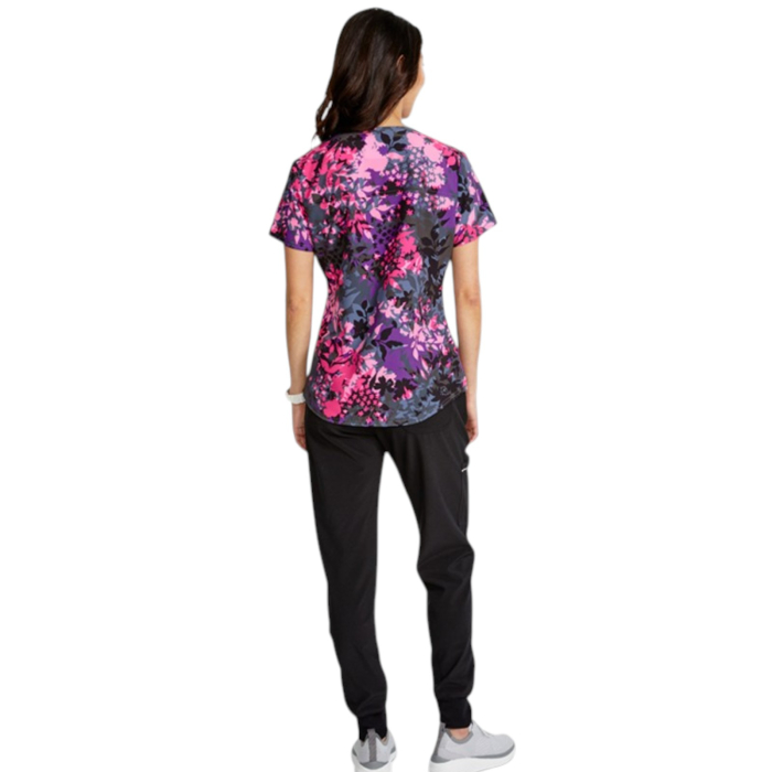 Rózsaszín lila virágos mintás női köpeny - Brilliant Botanicals [3]