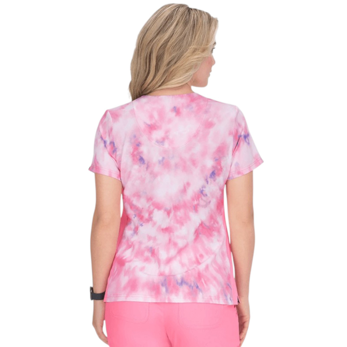 Rózsaszín szivecske mintás női köpeny - Tie Dye Heart [2]