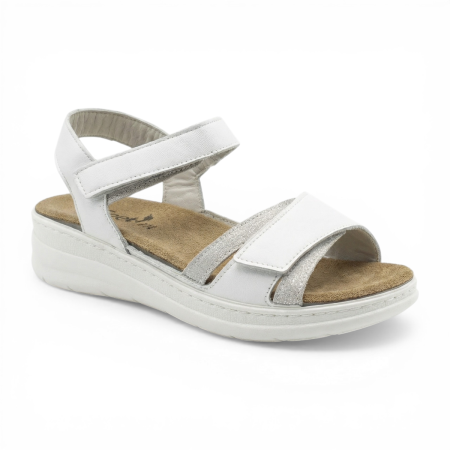 DR FEET LÁBBELI - 101817 -os női Dr Feet bőr szandál - fehér
