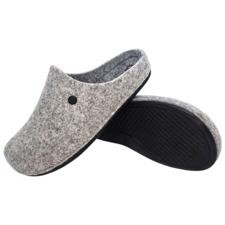 104 -es női Dr Feet gyapjú papucs - szürke [6]