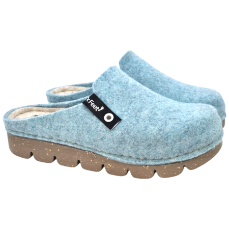 1107 -es női Dr Feet gyapjú papucs - kék [1]