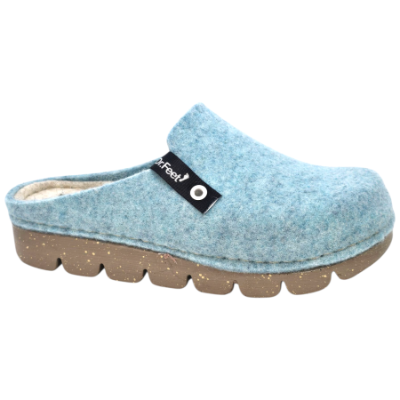 Házi papucs - Dr Feet - 1107 -es női Dr Feet gyapjú papucs - kék