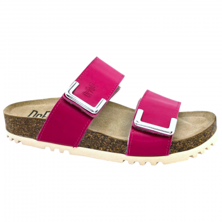 NYÁRI NŐI LÁBBELI KOLLEKCIÓ - 16016 -os női Dr Feet bőr papucs - pink