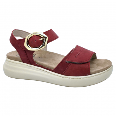 Szandál - 18004 -as női Dr Feet bőr papucs - burgundy