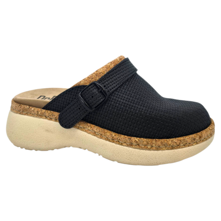 DR FEET LÁBBELI - 21200 -as női Dr Feet bőr papucs - fekete