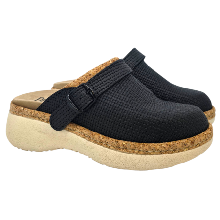 21200 -as női Dr Feet bőr papucs - fekete [1]