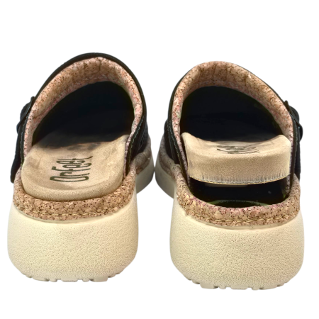 21200 -as női Dr Feet bőr papucs - fekete [3]