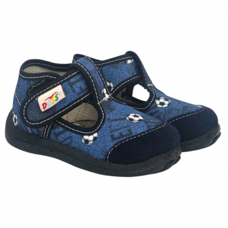 5 -ös gyerek Doss házi papucs - kék focilabdás [1]