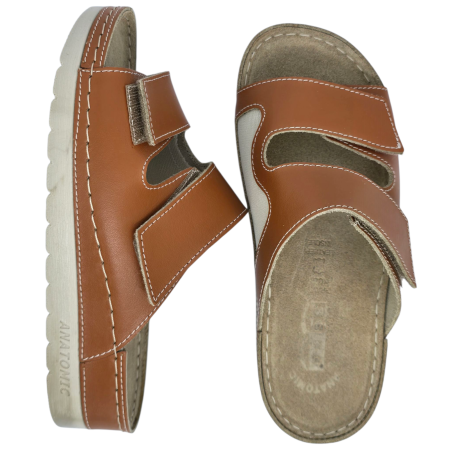 514 -es női Doss bőr papucs - barna [4]