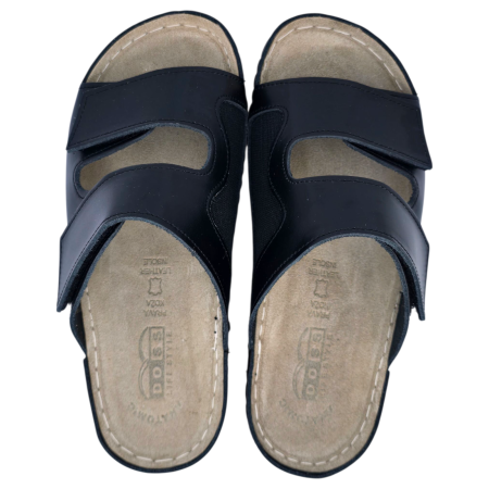 514 -es női Doss bőr papucs - fekete [4]