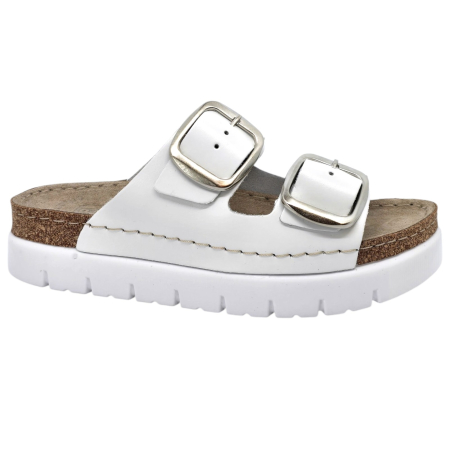 Lábbeli - 688 -as Doss női papucs - fehér