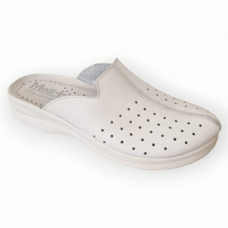 Ferfi csukott papucsok - Medi+ - 703 sb medi+ ferfi bor papucs - feher