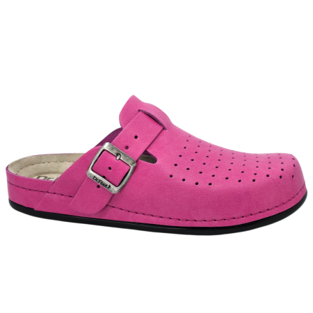 Lábbeli - 8001 -es férfi Dr Feet bőr papucs - pink