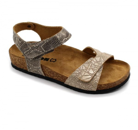 LEON KLOMPE LÁBBELI - 4300 - as noi Leon bor szandal - arany