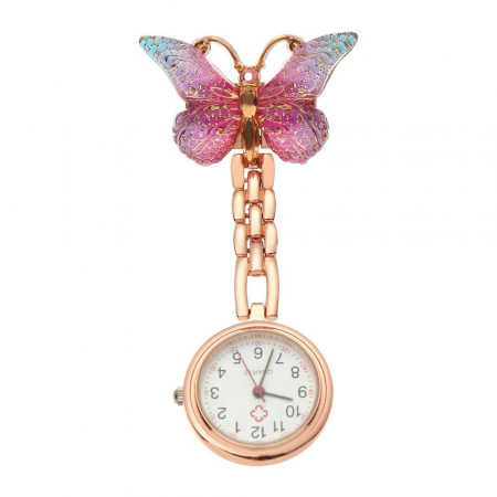 Nővér óra - rózsaszín áttetsző pillangó [0]