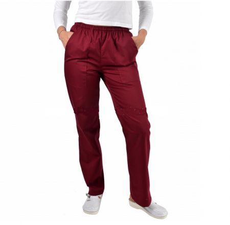 Orvosi ruhák - Clio unisex orvosi nadrág - bordó STRECH
