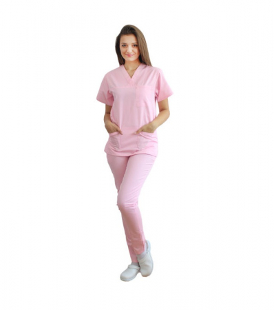 Orvosi ruhák - Mutos egyuttes unisex - halvany rozsaszin