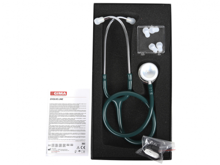 Evolve Dark Green fonendoszkóp - rainbow head edition [1]