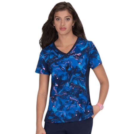 Mintàs női köpeny - Kék márvany mintás női köpeny - Marbolous Pinks