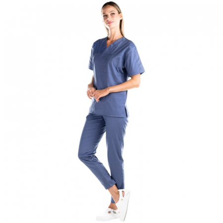 Orvosi ruhák - Műtös együttes PREMIUM unisex - szürke