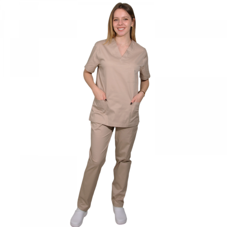 Orvosi ruhák - Mutos egyuttes unisex - beige strech