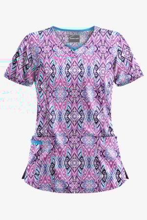 Mintàs női köpeny - Mintás nöi köpeny " Cantik Ikat Berry" (UA626CBB)