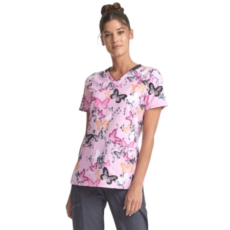 Mintàs női köpeny - Rózsaszín pillangó mintás női köpeny - Geo Flutter