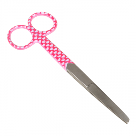 Divatos kiegészítők - Szivecske mintás egyenes olló - 14cm