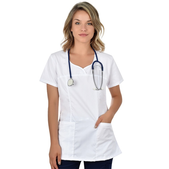 Bluza medicala alba Ines [3]
