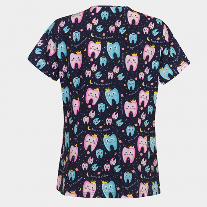 Bluza medicala albastru - Born to shine [2]