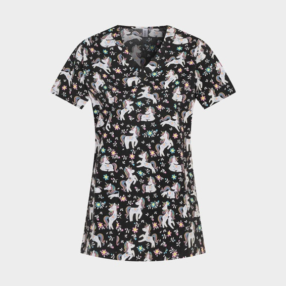 Bluza medicala - Flower Unicorn [3]