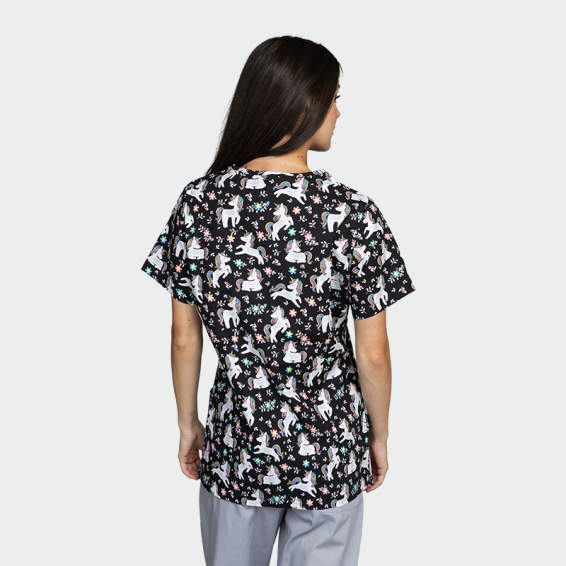 Bluza medicala - Flower Unicorn [2]