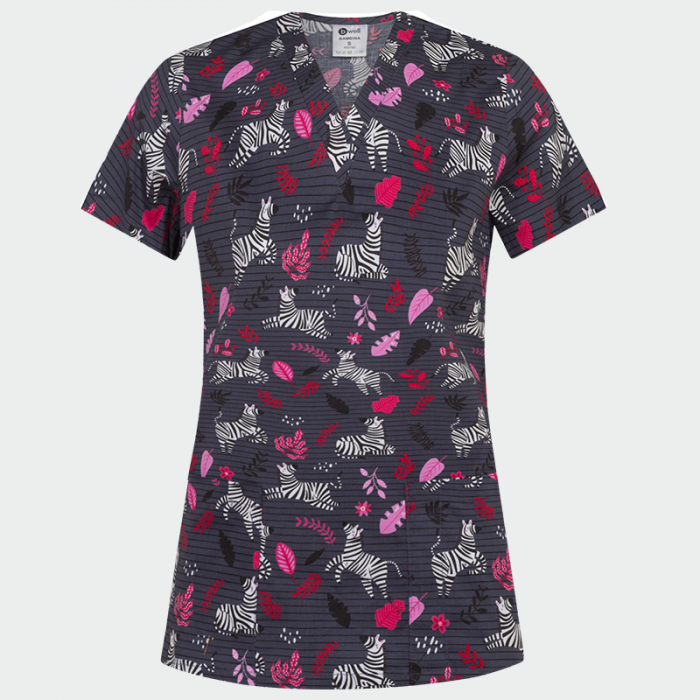 Bluza medicala gri - Zebra [2]