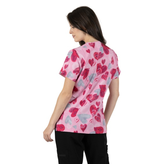Bluza medicala roz - Love is in the air [3]