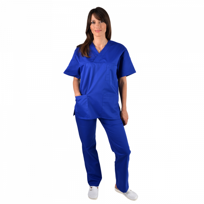 Costum medical albastru royal - unisex [1]