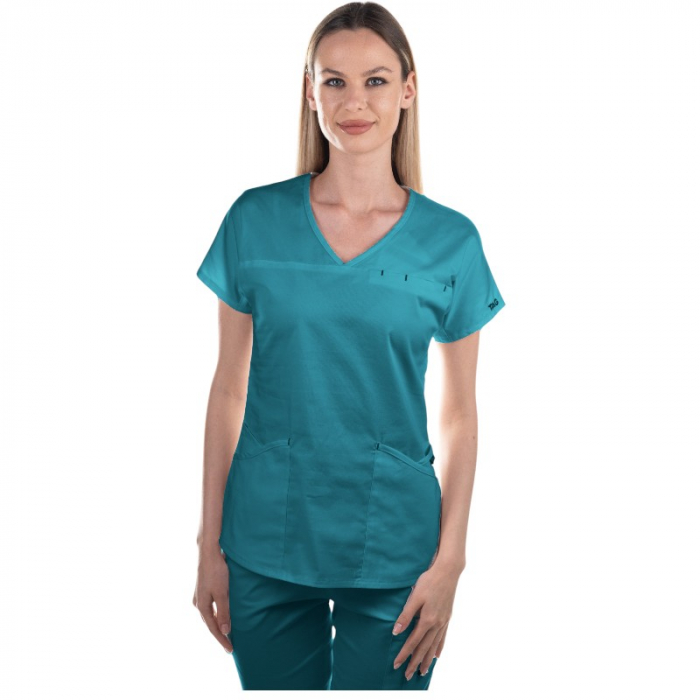 Costum medical Ambra dama - turcoaz [2]