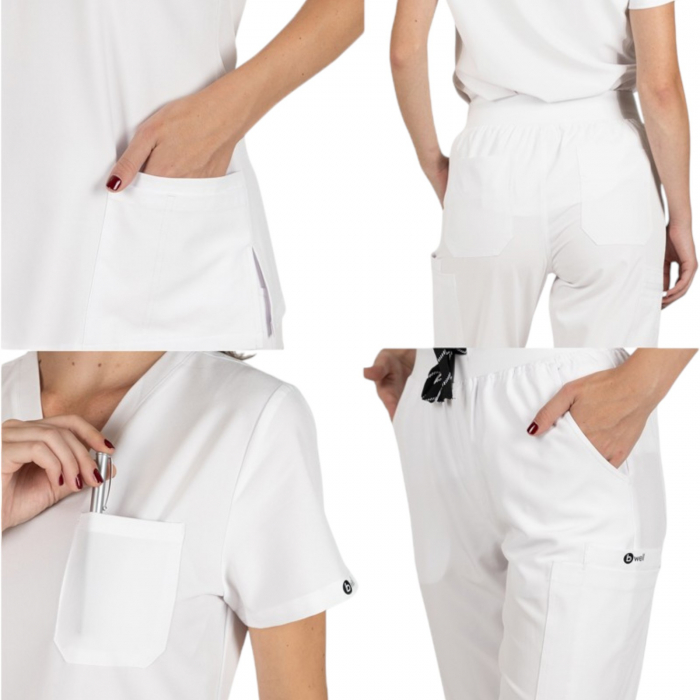 Costum medical Bella - alb [6]