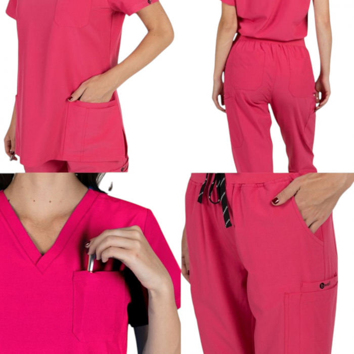 Costum medical Bella - ciclam [4]