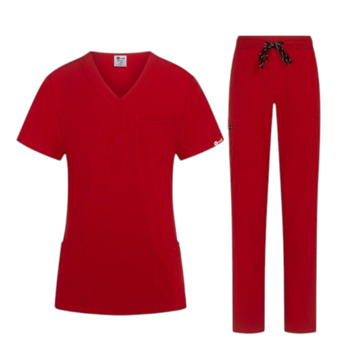 Costum medical Bella - rosu [4]
