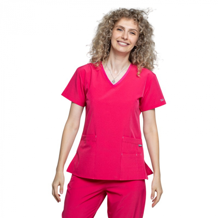Costum medical Eva dama - ciclam [3]