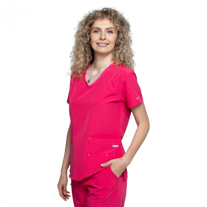 Costum medical Eva dama - ciclam [4]