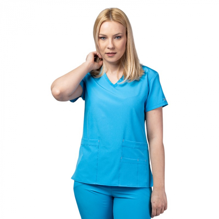 Costum medical Eva dama - ocean blue [3]